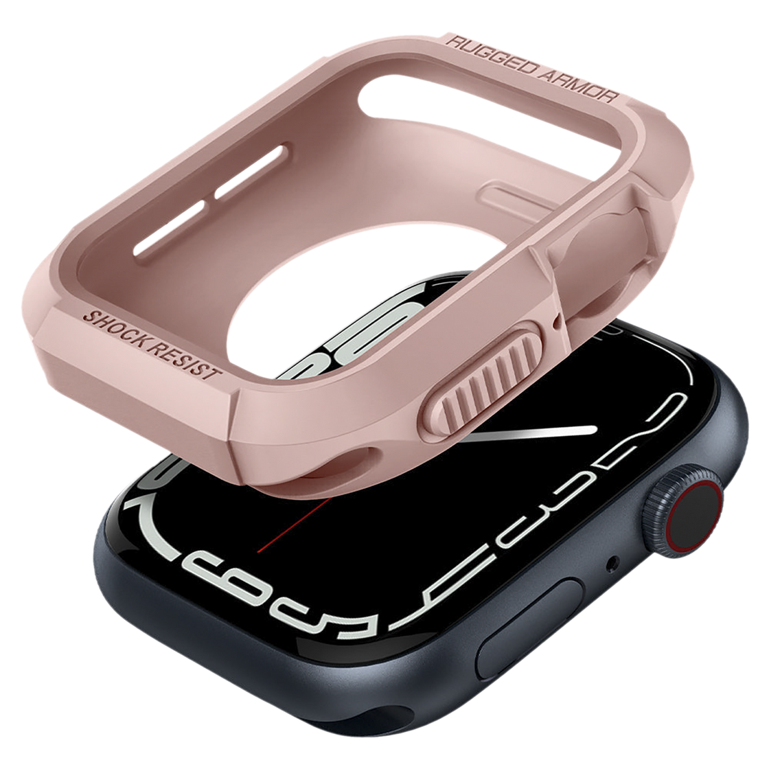 Spigen - Apple Watch 41/40/38 - Carcasa Rugged Armor - Rose Gold