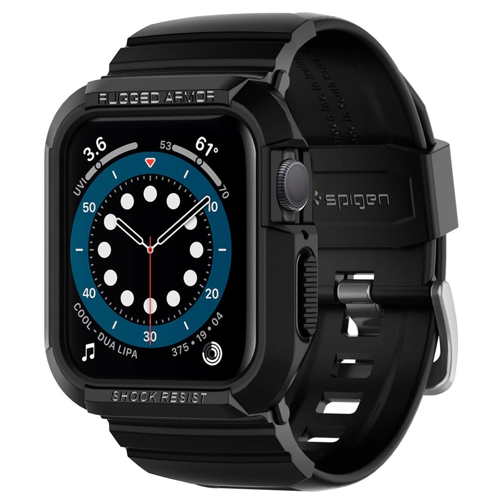 Spigen - Apple Watch 41/40/38 - Carcasa Rugged Armor Pro - Black