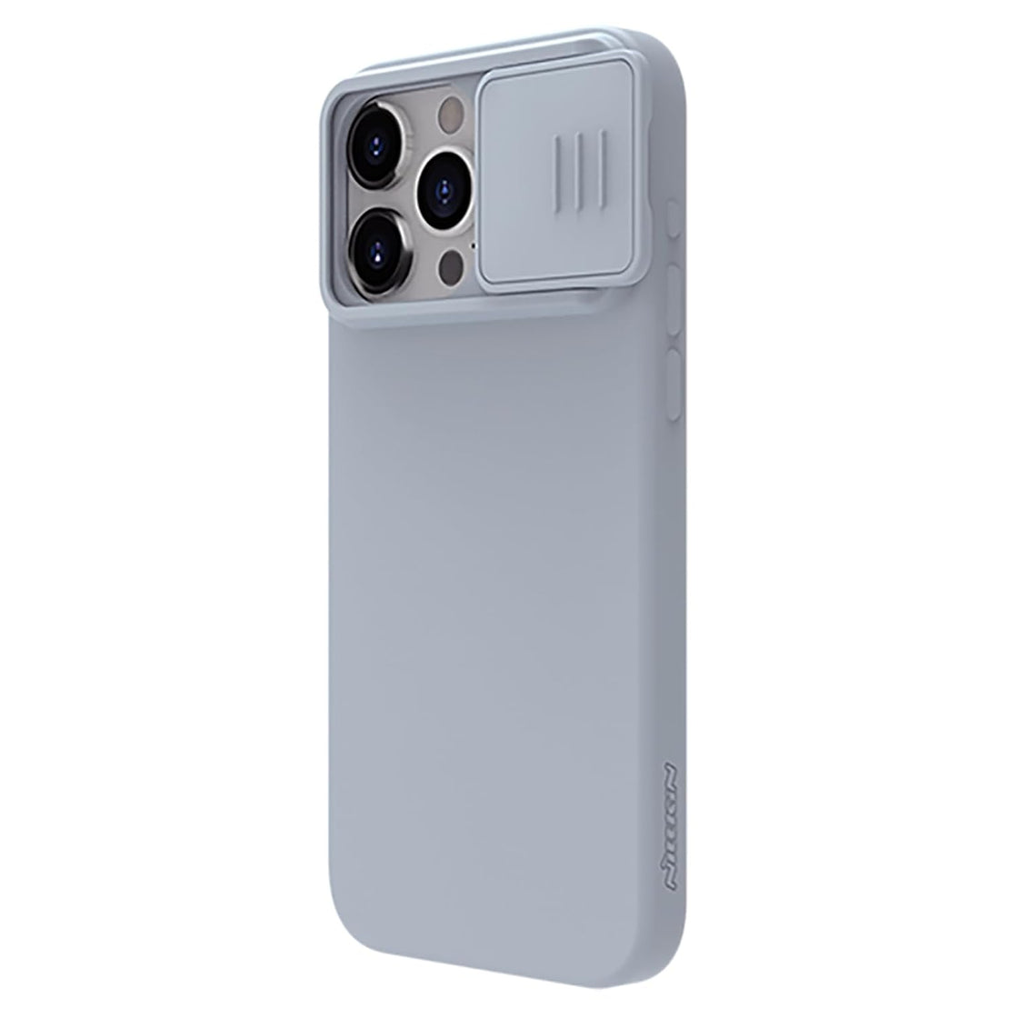 Nillkin - iPhone 15 Pro - Carcasa CamShield Silky Magnetic Silicone Case - Star Grey