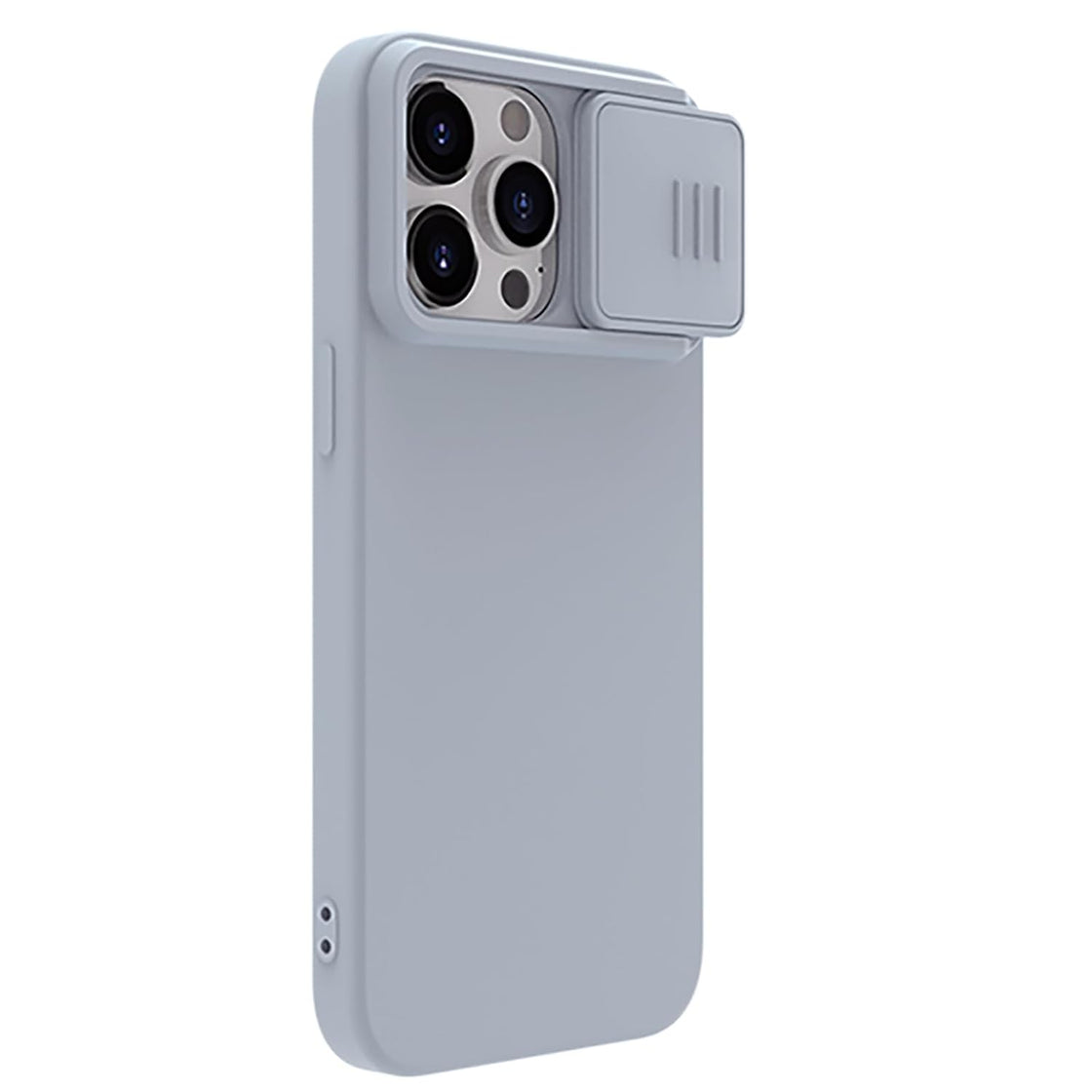 Nillkin - iPhone 15 Pro - Carcasa CamShield Silky Magnetic Silicone Case - Star Grey