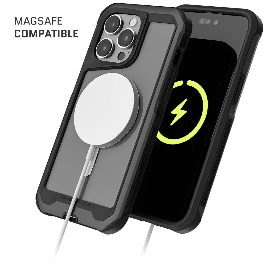 Ghostek - iPhone 15 Pro Max - Carcasa Atomic Slim (4th Gen) MagSafe - Black