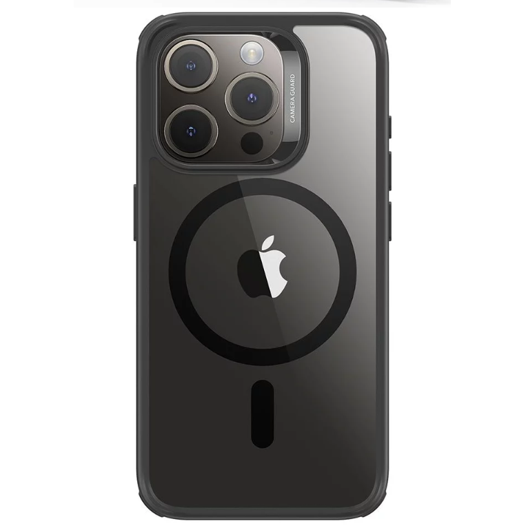 ESR - iPhone 15 Pro Max - Carcasa Classic Hybrid Case (HaloLock) - Clear Black