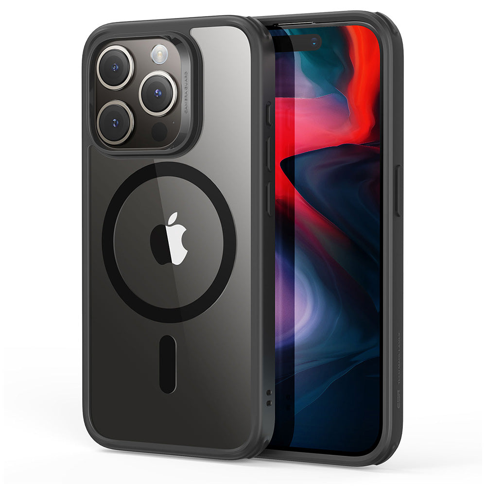 ESR - iPhone 15 Pro Max - Carcasa Classic Hybrid Case (HaloLock) - Clear Black