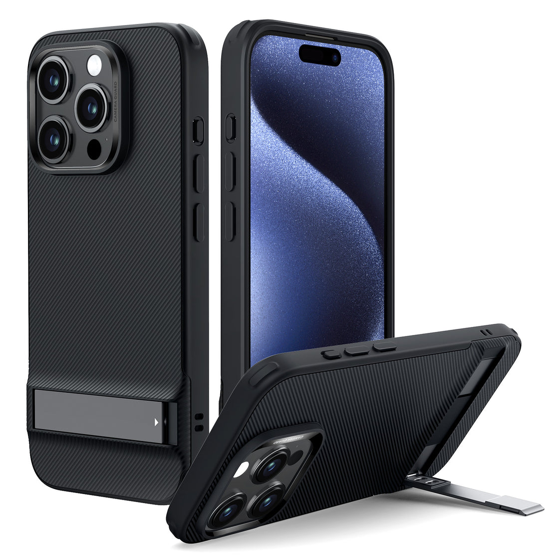 ESR - iPhone 15 Pro Max - Carcasa Boost Kickstand Case - Black