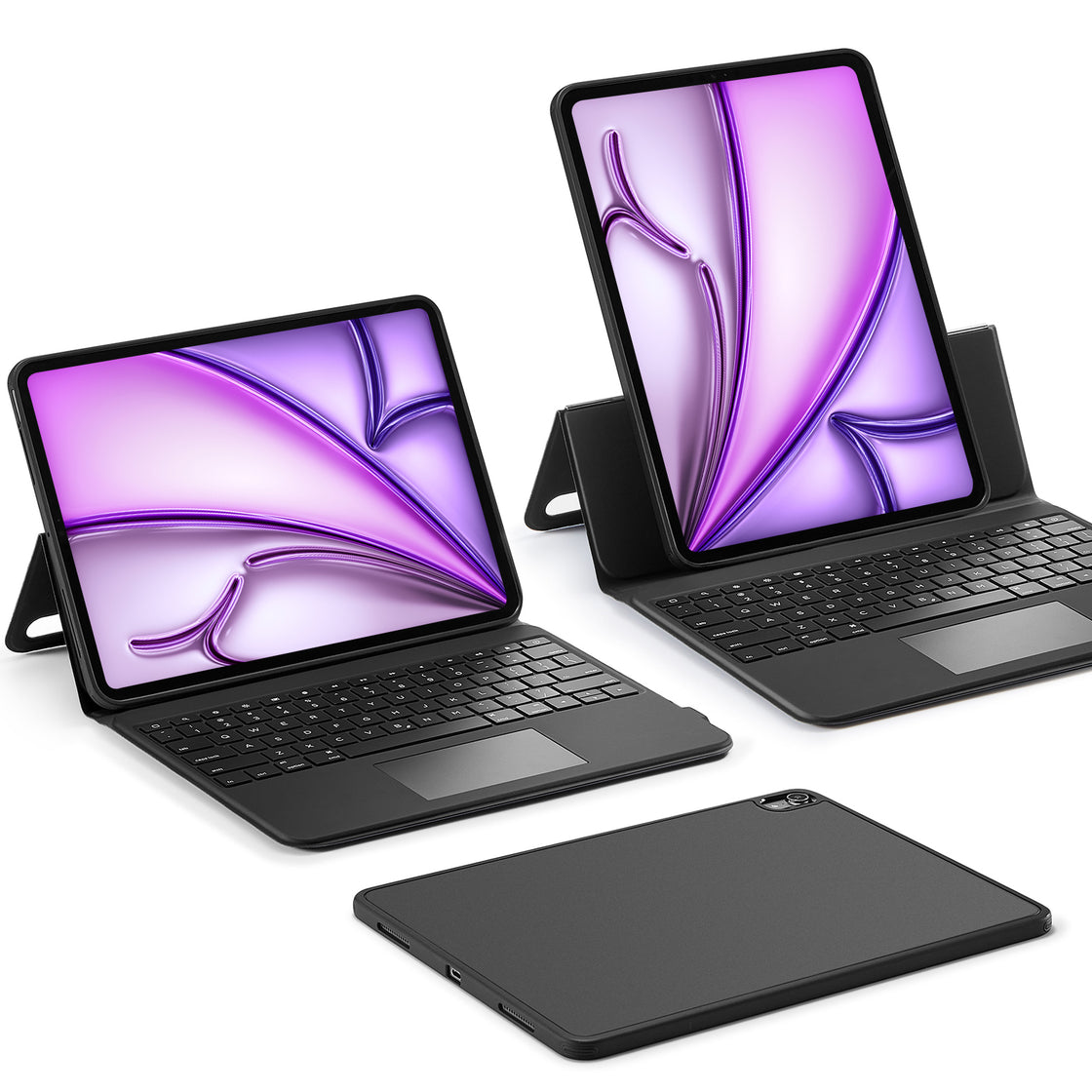 ESR - iPad Pro 13 (2024) - Protector con teclado Ascend Keyboard Case US Layout - Black