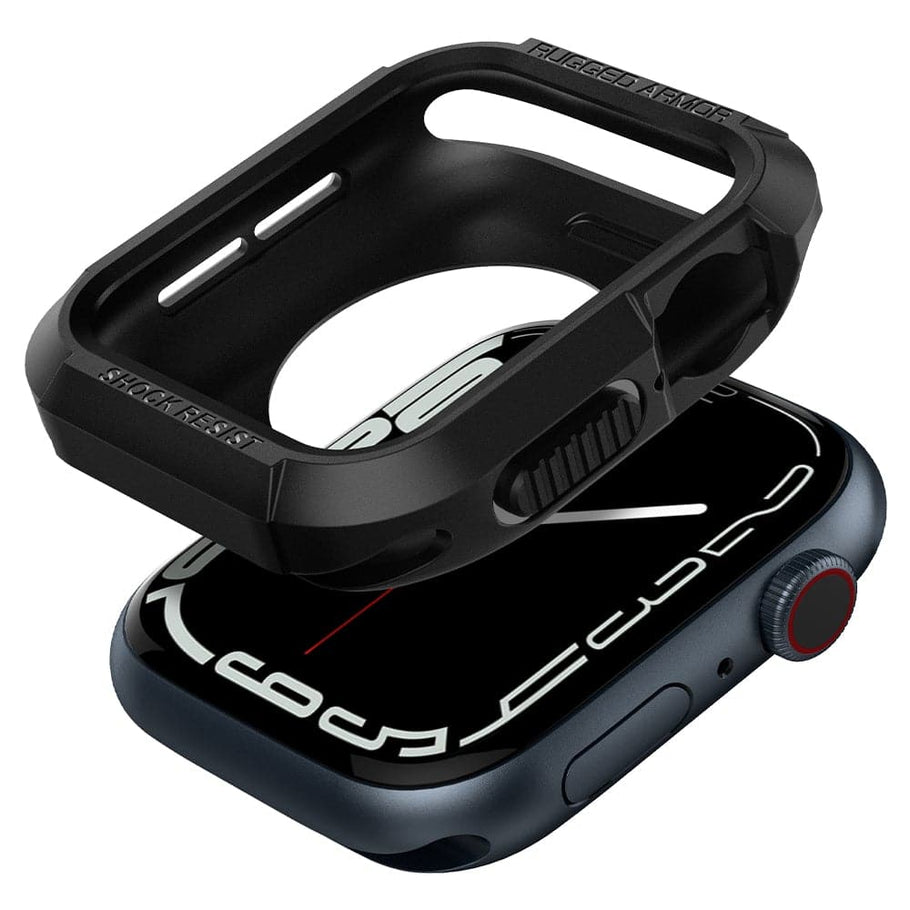 Spigen - Apple Watch 41/40/38 - Carcasa Rugged Armor - Black