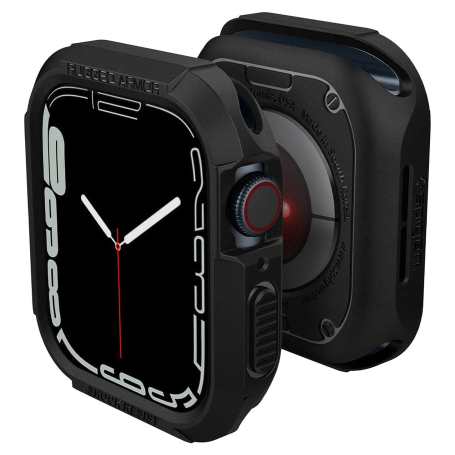 Spigen - Apple Watch 41/40/38 - Carcasa Rugged Armor - Black