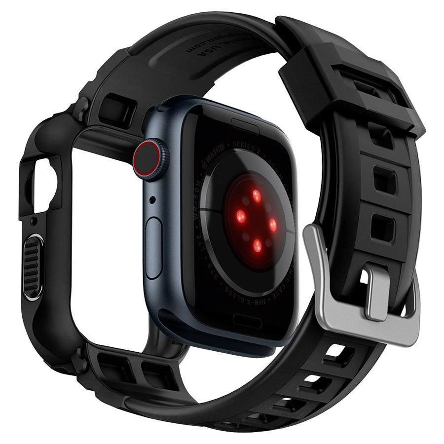 Spigen - Apple Watch 41/40/38 - Carcasa Rugged Armor Pro - Black
