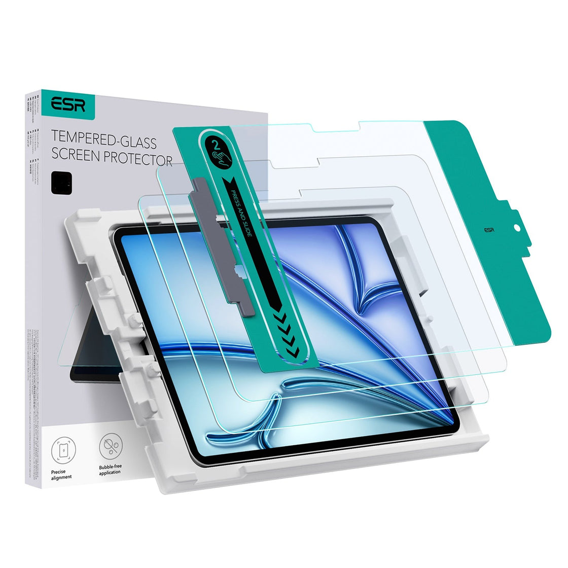 ESR - iPad Air 13 (2024) - Protector de pantalla Tempered-Glass Screen Protector