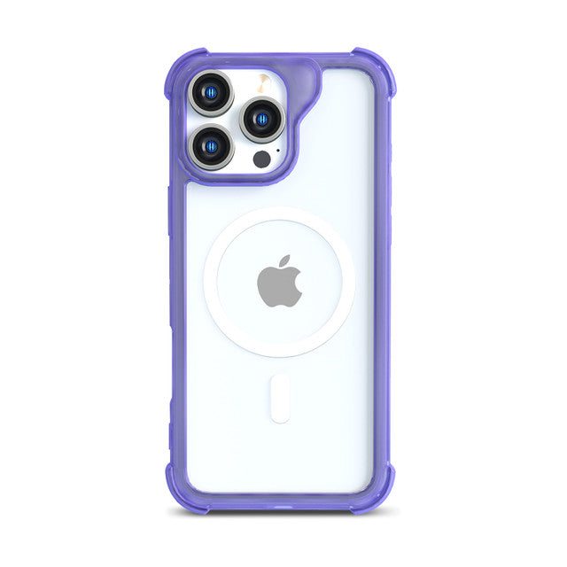 CLICK - iPhone 16 Pro - Carcasa Clear Rugged Magsafe - Purple