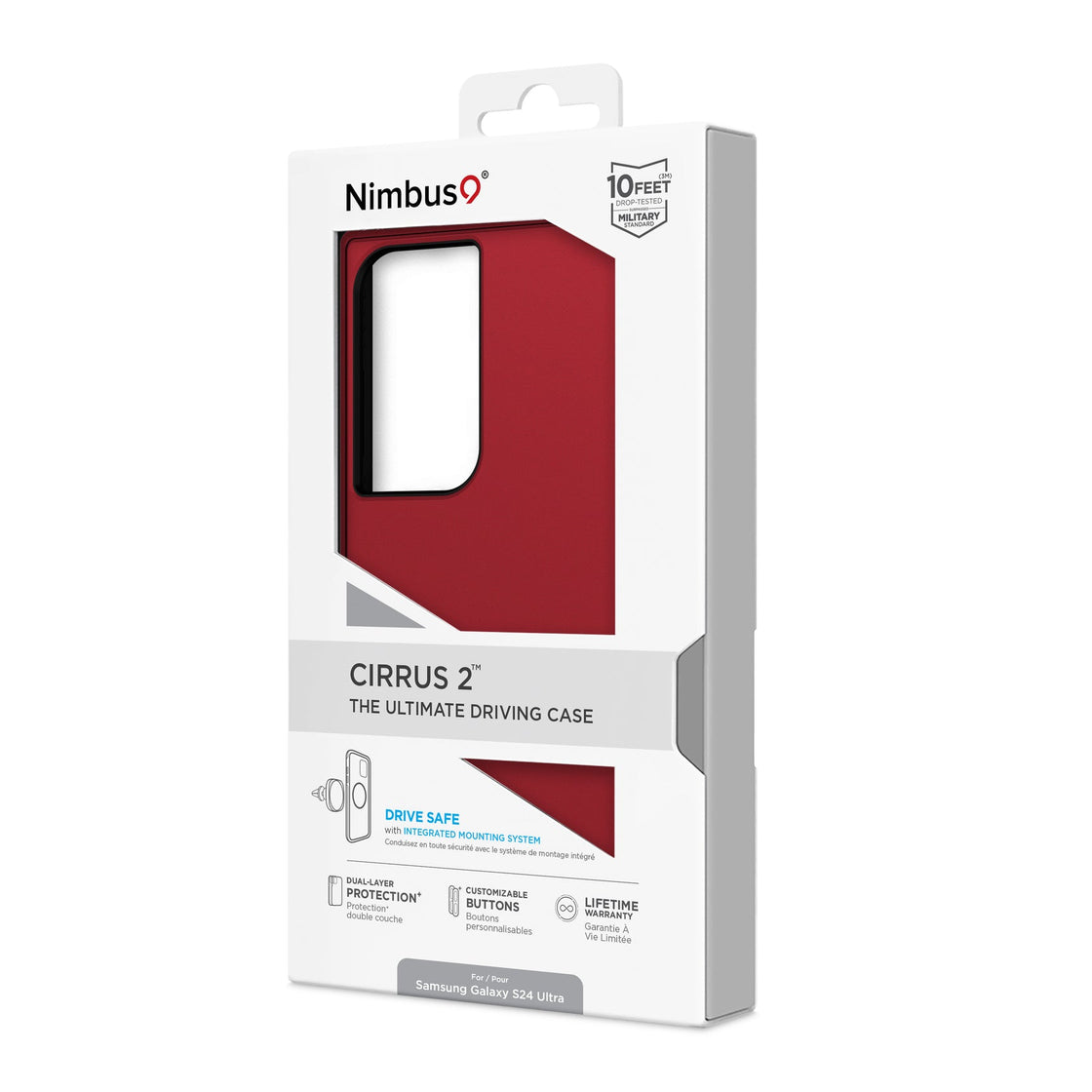Nimbus9 - Galaxy S24 Ultra - Carcasa Cirrus 2 - Crimson