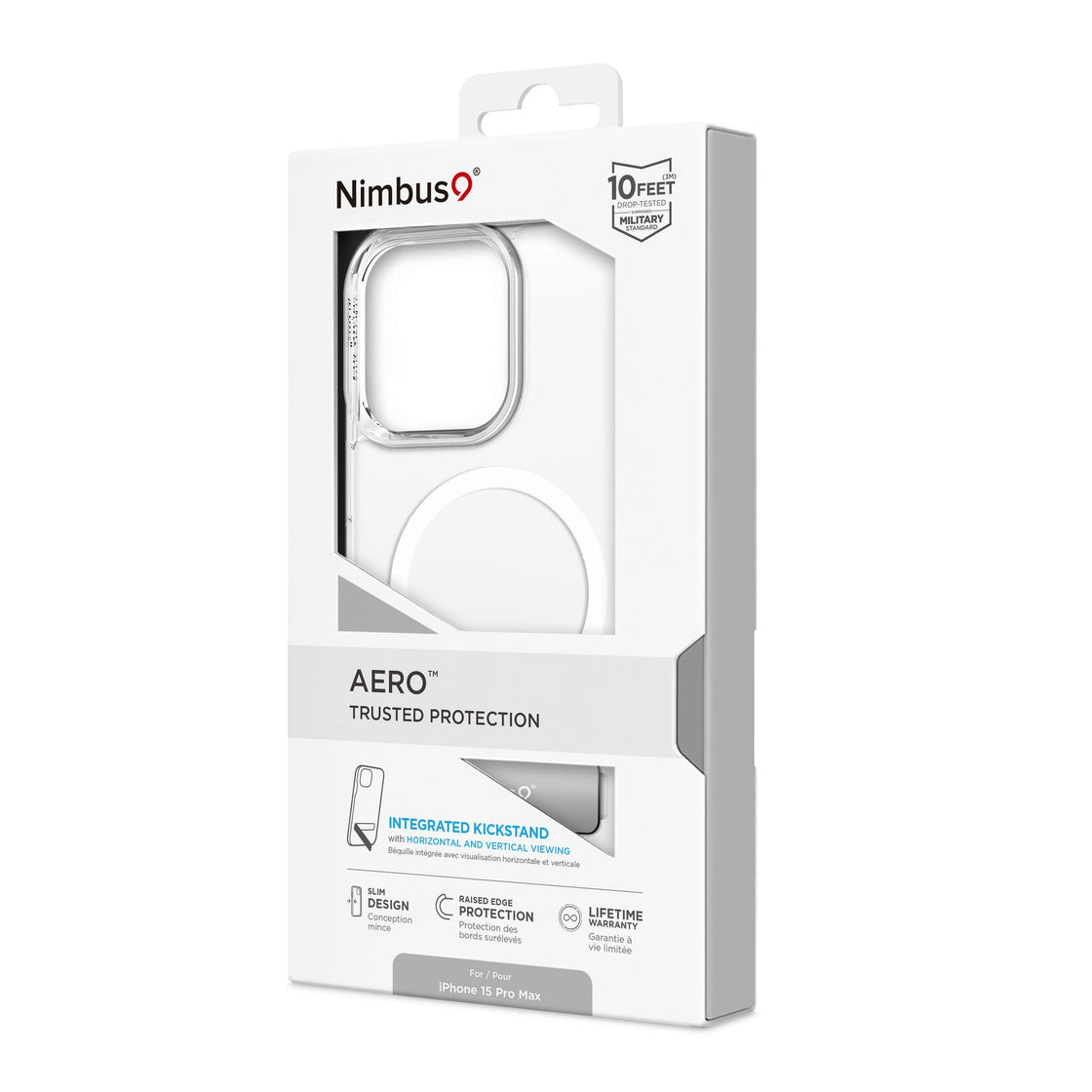 Nimbus9 - iPhone 15 Pro Max - Carcasa Aero - Clear