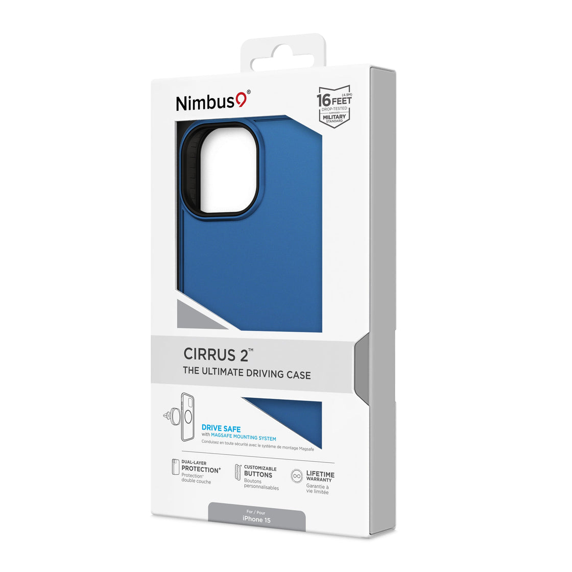 Nimbus9 - Cirrus 2 iPhone 15 Carcasa - Cobalt Blue