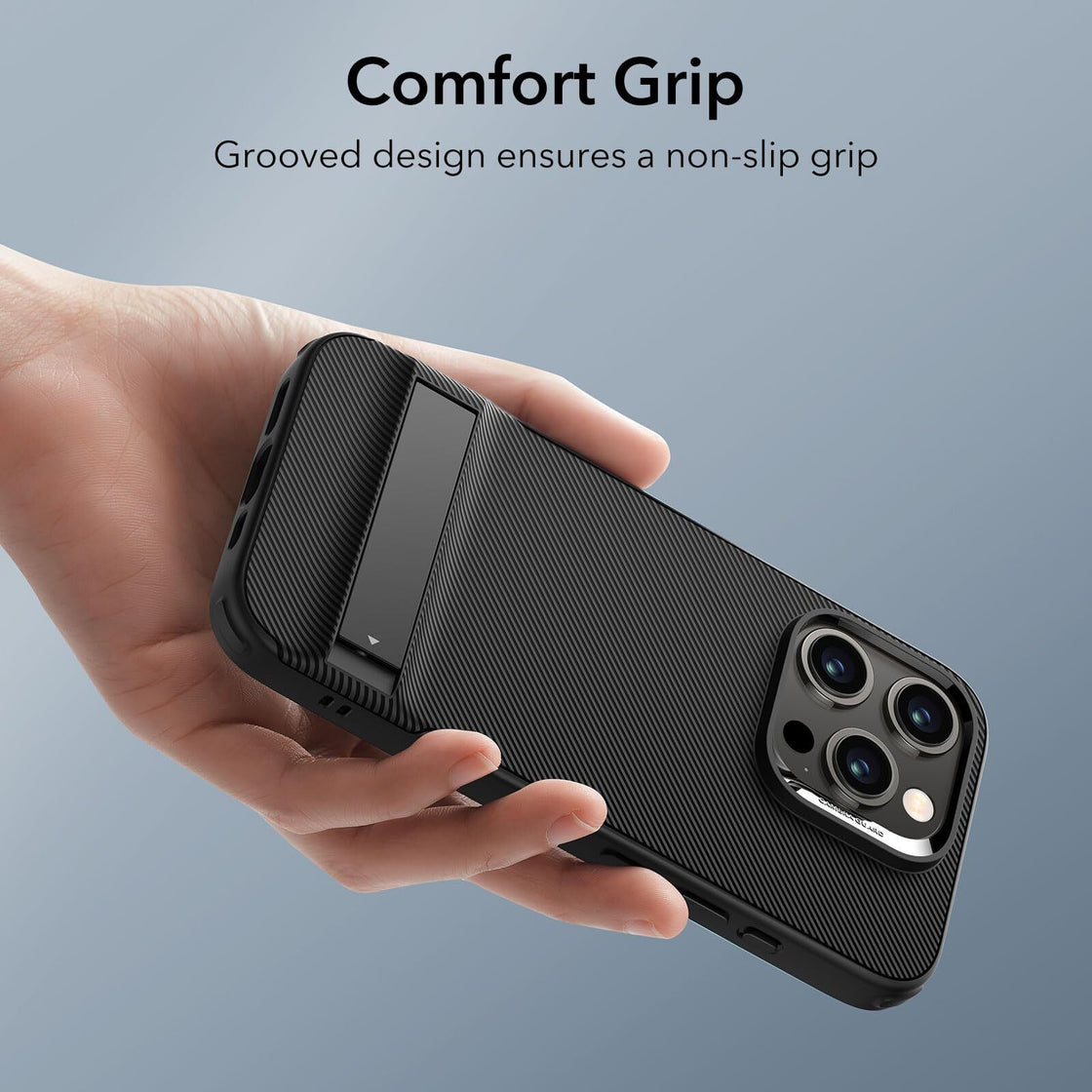 ESR - iPhone 15 Pro Max - Carcasa Boost Kickstand Case - Black