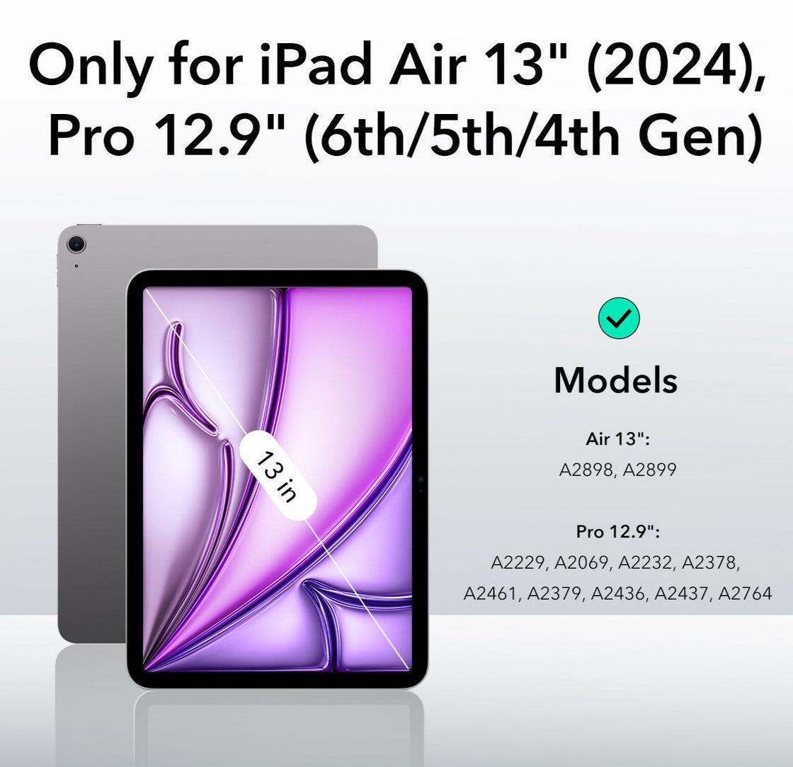 ESR - iPad Air 13 (2024) / Pro 12.9 (6th/5th) - Carcasa Rebound Magnetic Case - Grey