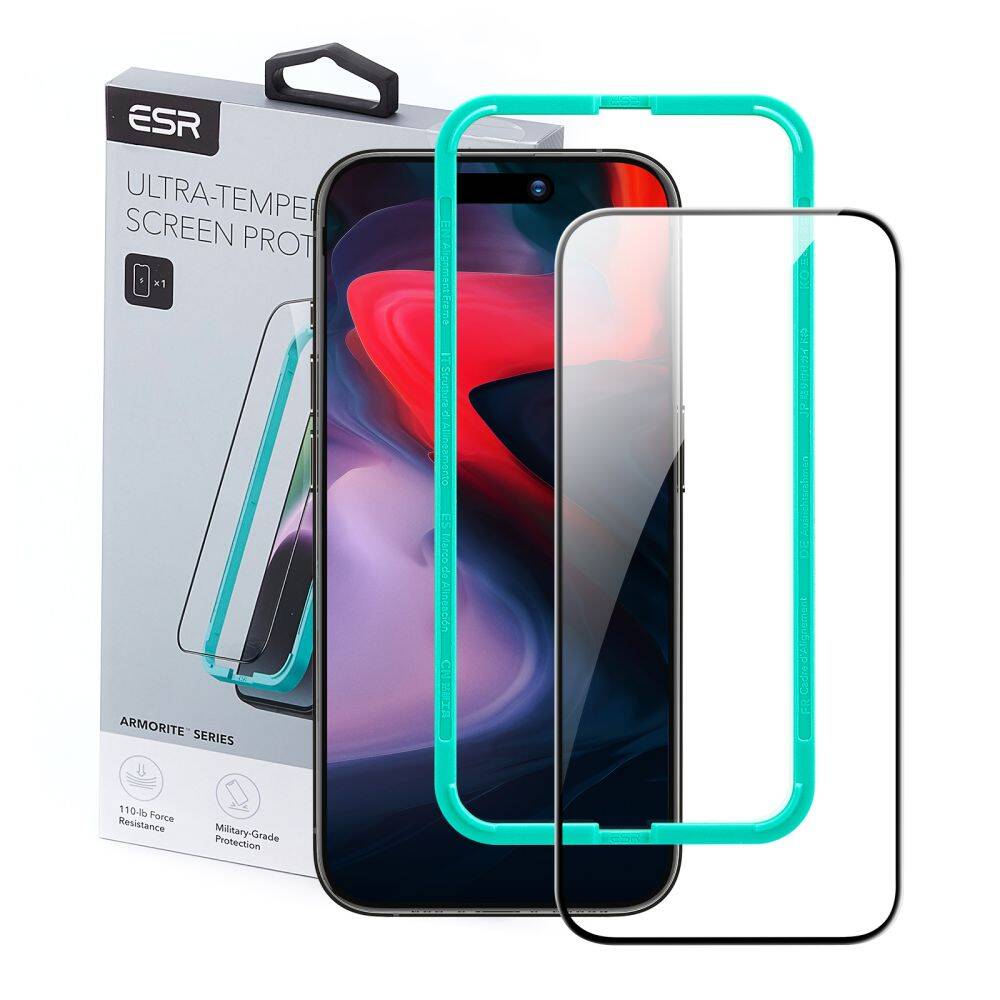 ESR - iPhone 15 Pro Max - Protector de pantalla ESR Armorite - Clear