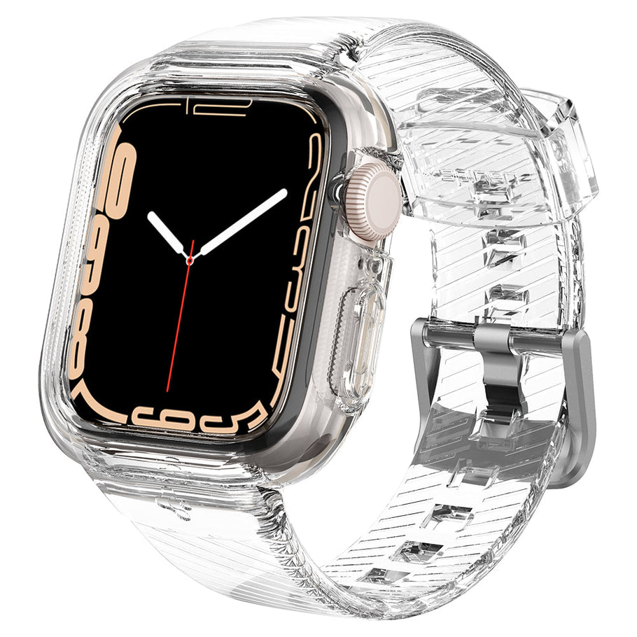 Spigen - Apple Watch 45/44/42 - Carcasa Liquid Crystal Pro - Space Crystal