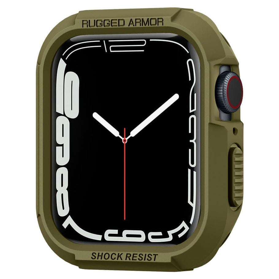 Spigen - Apple Watch 45/44/42 - Carcasa Rugged Armor - Green