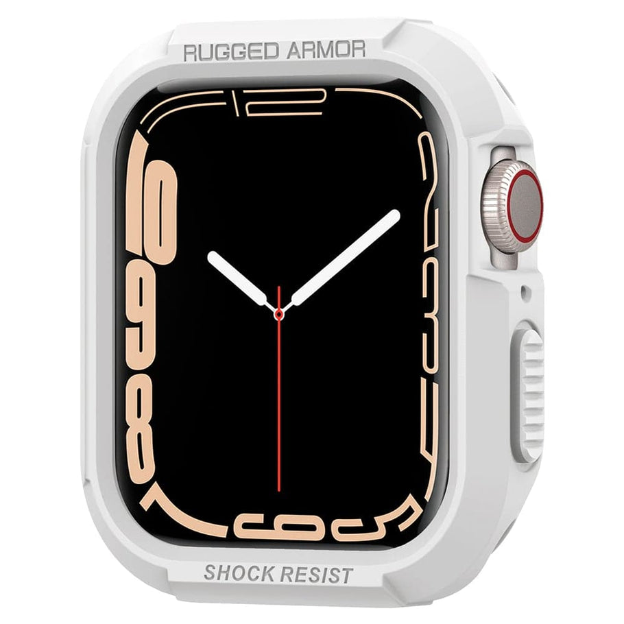 Spigen - Apple Watch 45/44/42 - Carcasa Rugged Armor - White