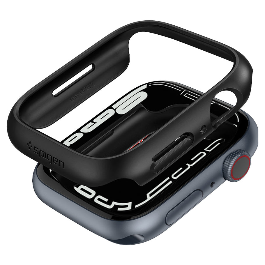 Spigen - Apple Watch Series SE/6/5/4 (44mm) - Carcasa Thin Fit - Negro