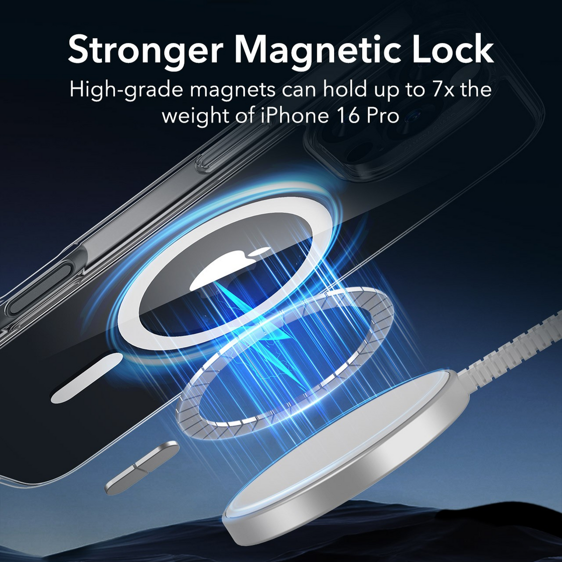 ESR - iPhone 16 Pro - Carcasa Classic Hybrid - Clear Black