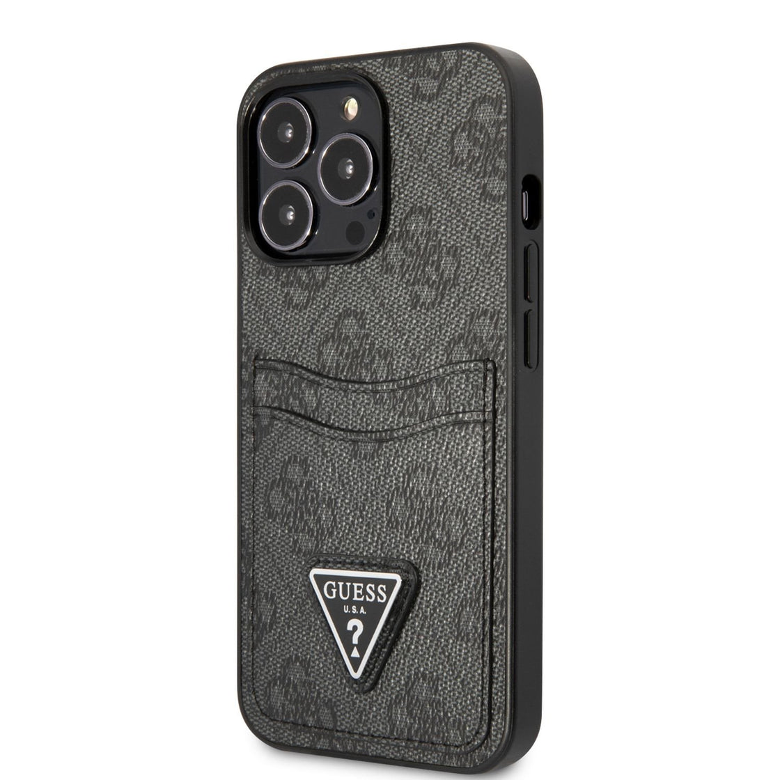 Guess - iPhone 13 Pro Max - Carcasa 4G Double Card Triangle - Black