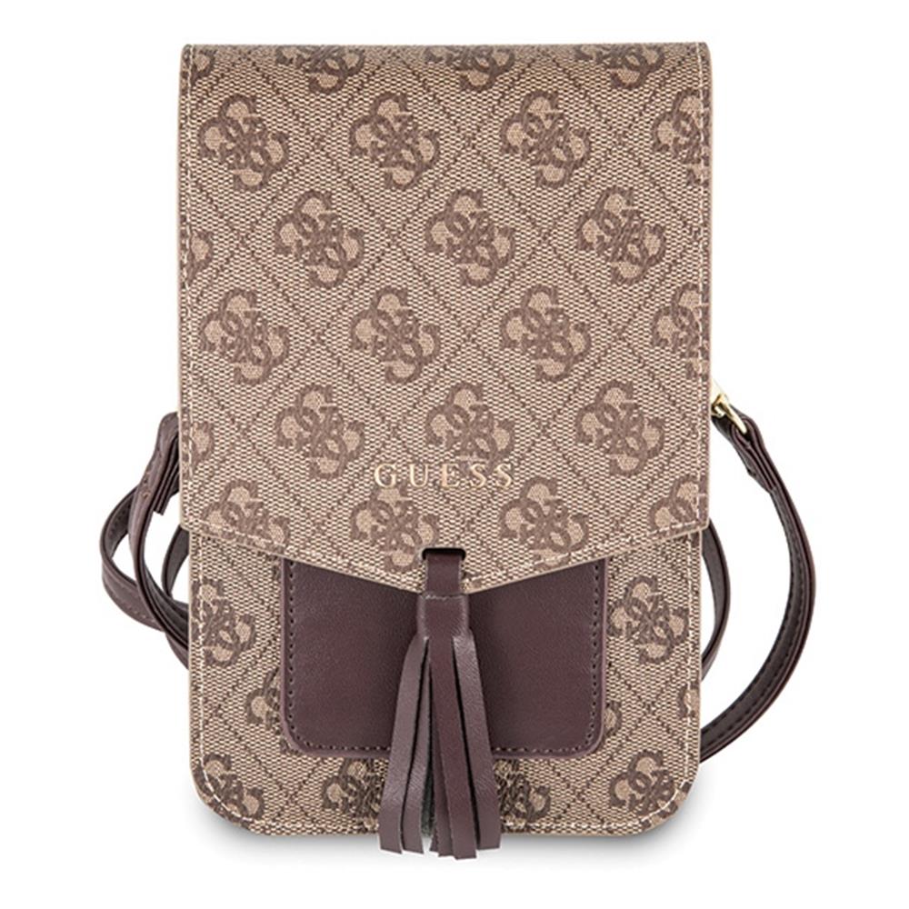 Guess - 4G WALLET BAG / PHONE WITH TASSEL - Beige