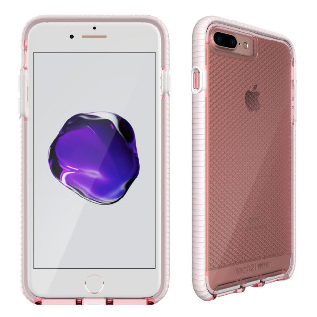 Tech21 - iPhone 8 Plus / 7 Plus - Carcasa Evo Check - Rose White
