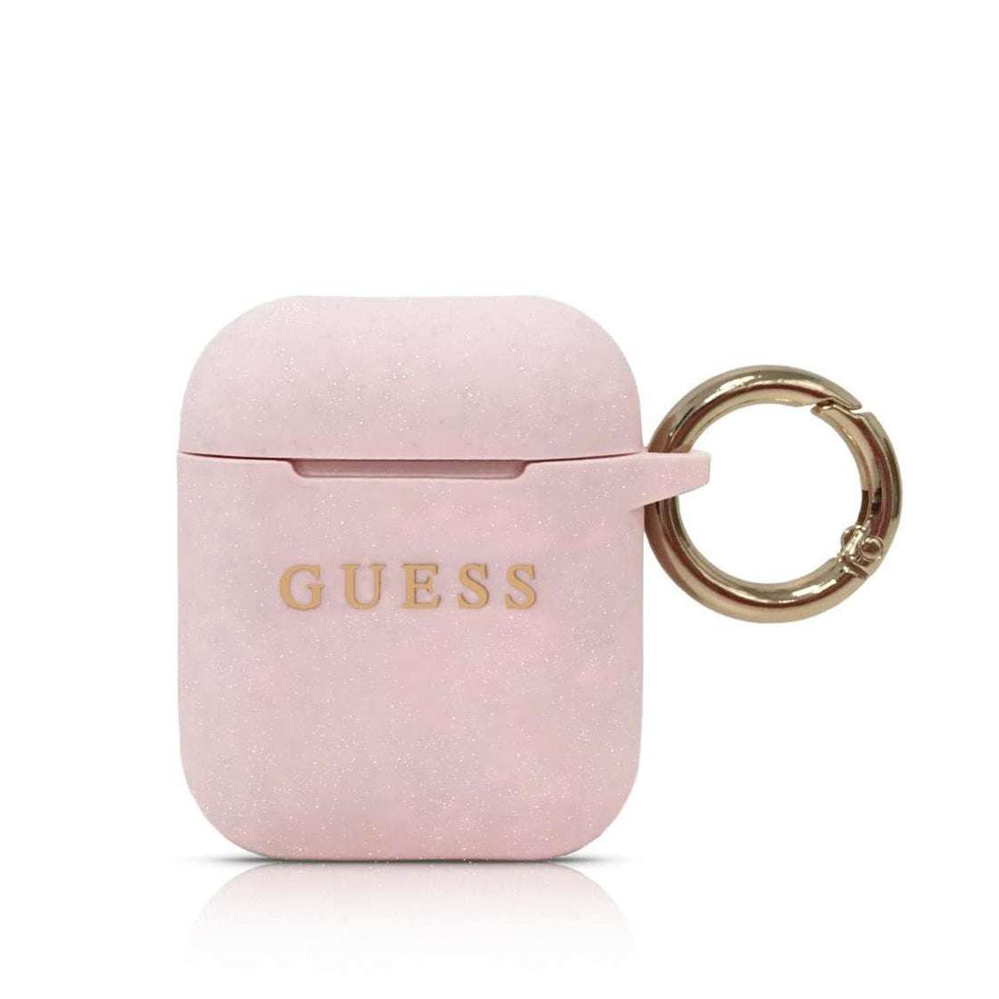 Guess - Airpods 1/2 - Carcasa Cover Ring Silicone - Pink