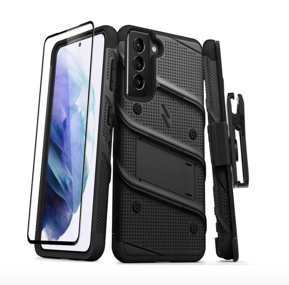 Zizo - Galaxy S21 - Carcasa Bolt - Negro