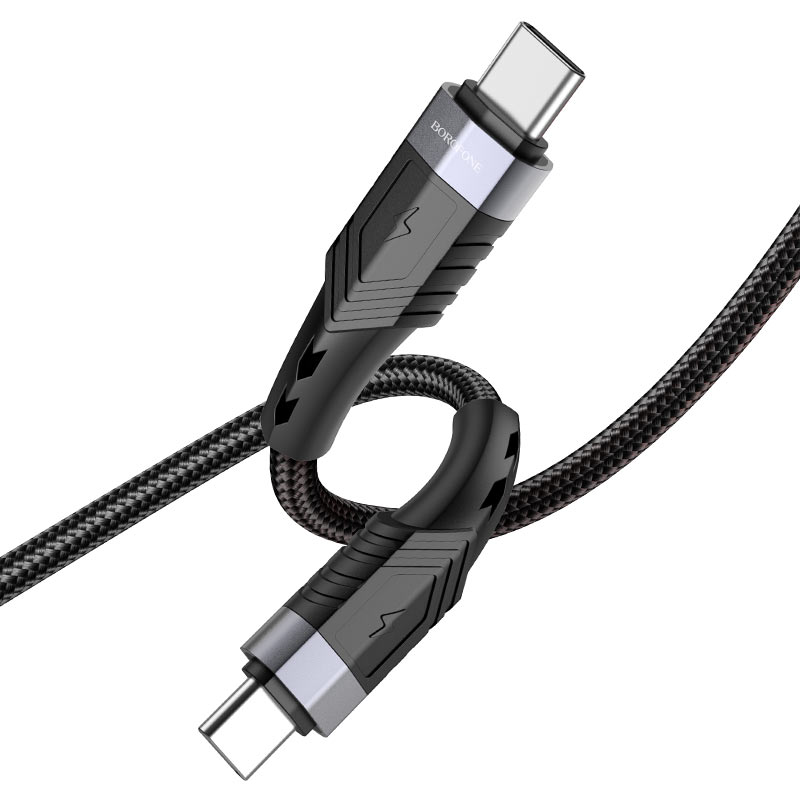 Borofone - BU35 Type-C to Type-C Influence 60W charging data cable - negro