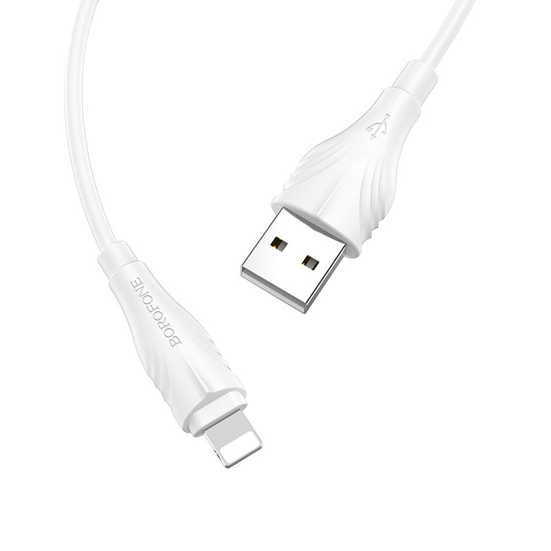 Borofone - BX18 Optimal charging data cable for iP(L=1M) - blanco