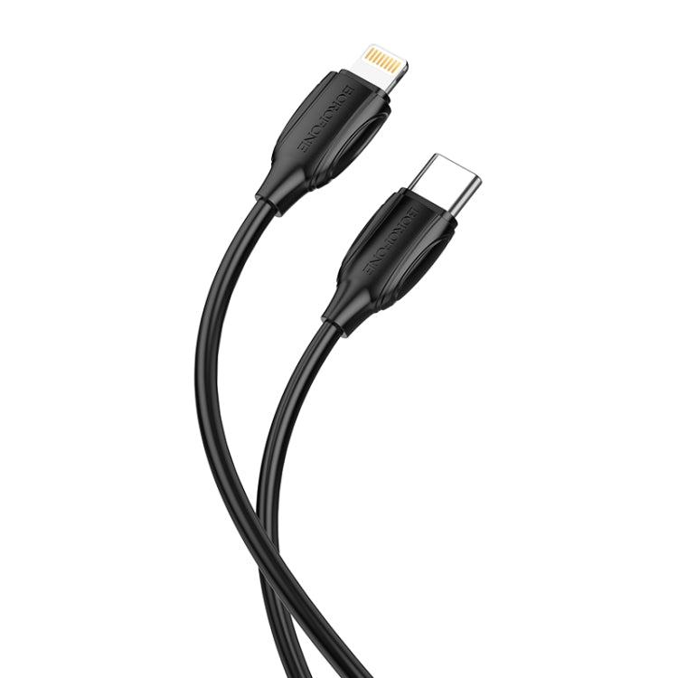 Borofone - BX19 Benefit PD charging data cable for iP(L=3M) - negro