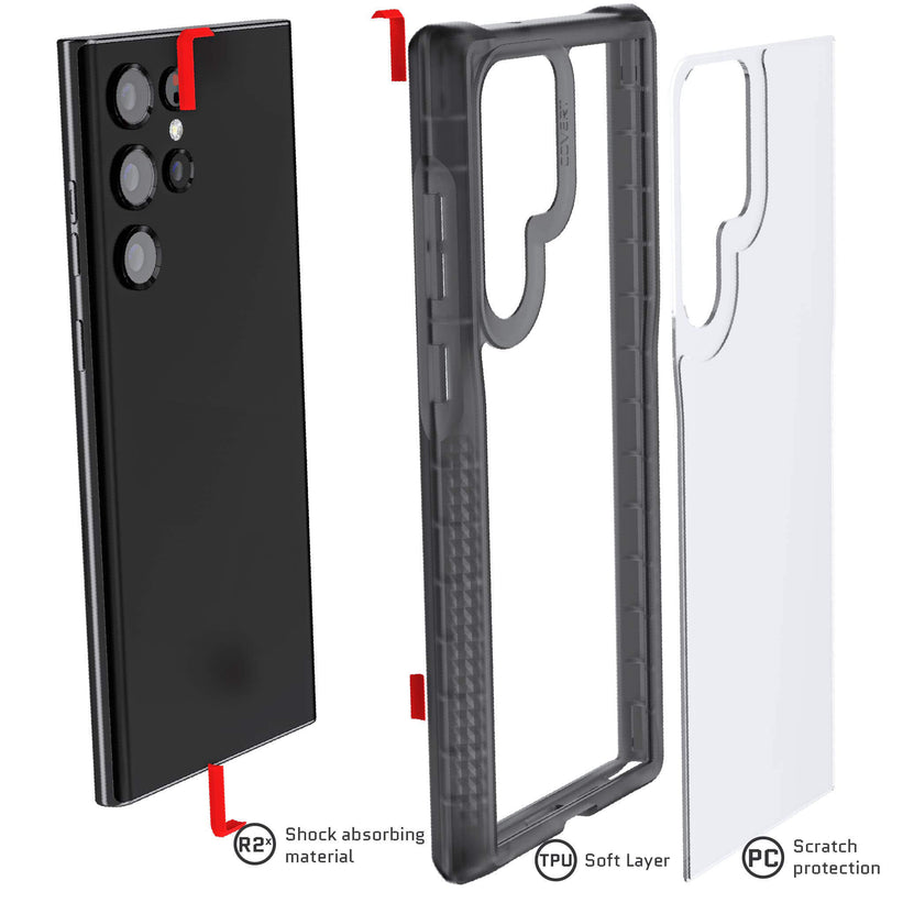 Ghostek - Galaxy S22 Ultra - Carcasa Covert (6th Gen) - Smoke