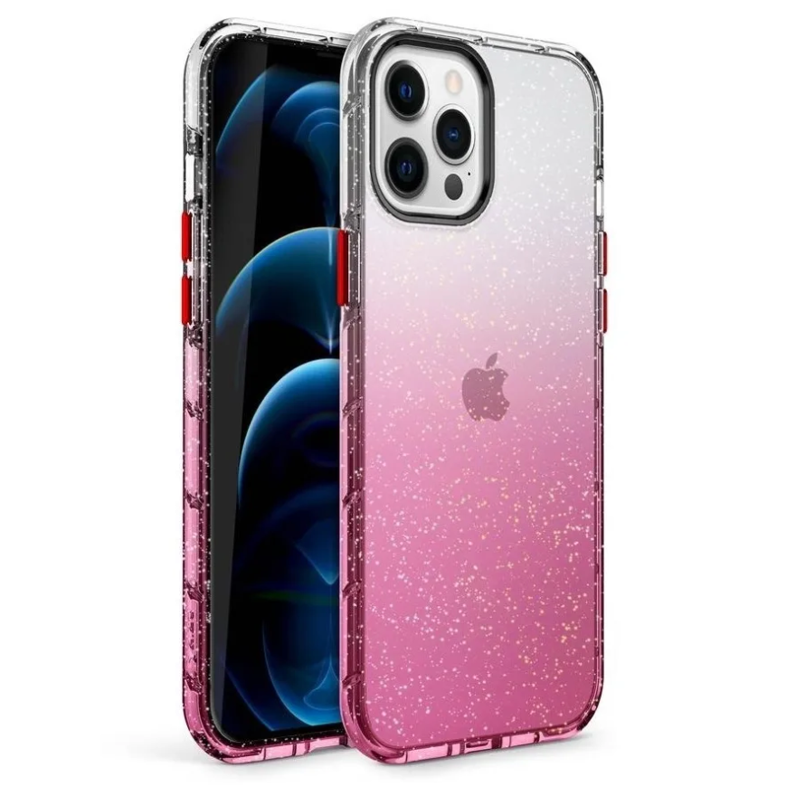 Zizo - iPhone 12 Pro Max - Carcasa Surge - Pink Glitter