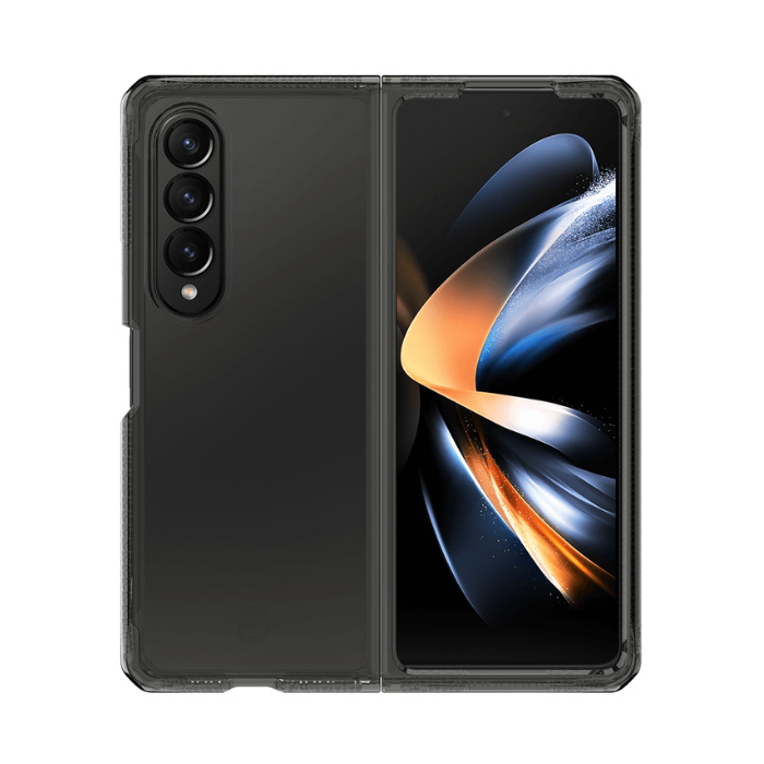 ITSKINS - Carcasa HYBRID R // CLEAR para Galaxy Z Fold 4 - Smoke and Transparent