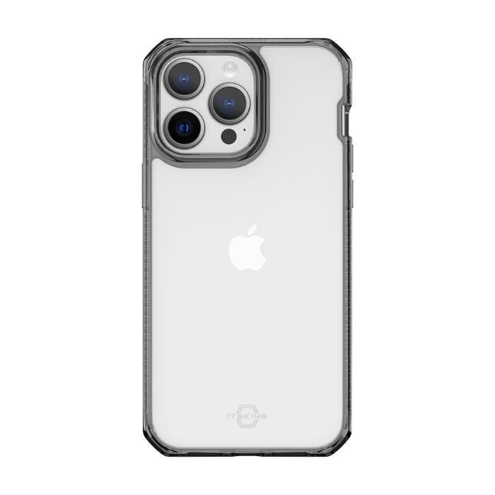 ITSKINS - iPhone 14 Pro Max ( 6.7") - Carcasa HYBRID R // CLEAR - Black and Transparent