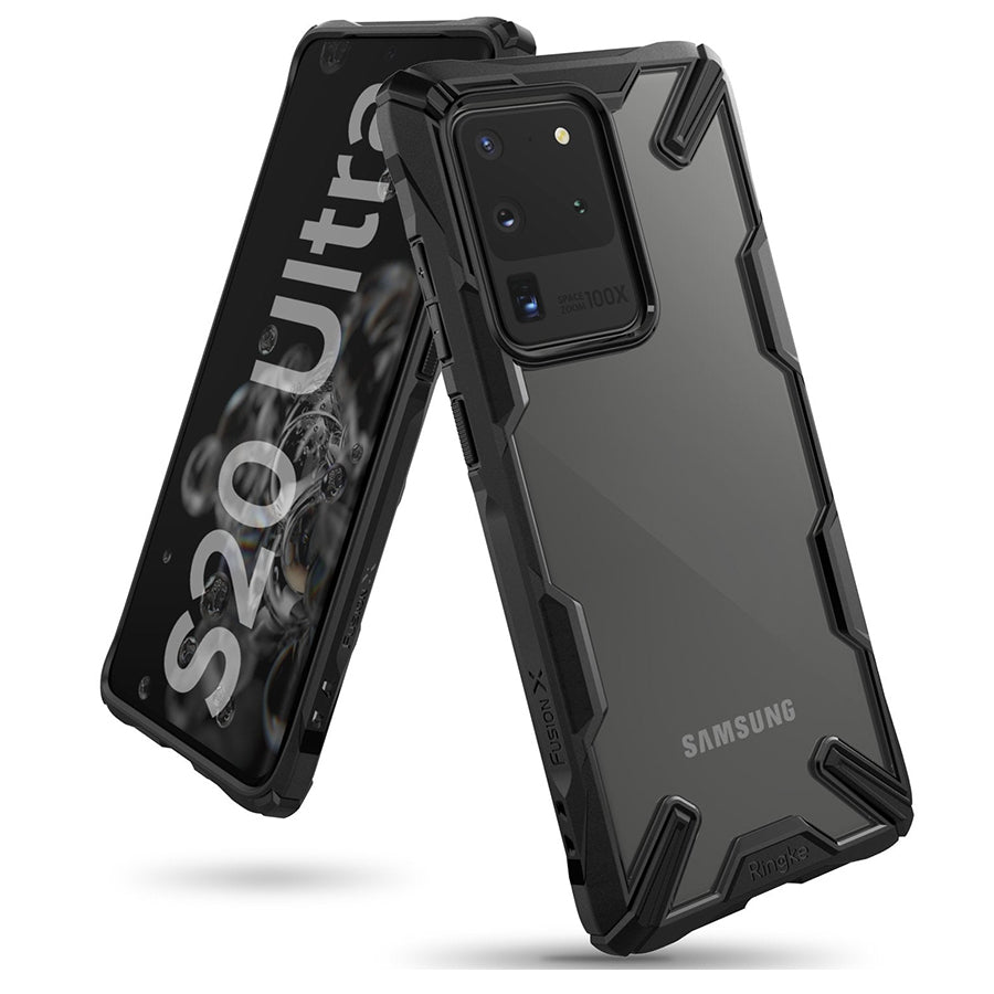 Ringke - Galaxy S20 Ultra - Carcasa FUSION X - Color BLACK