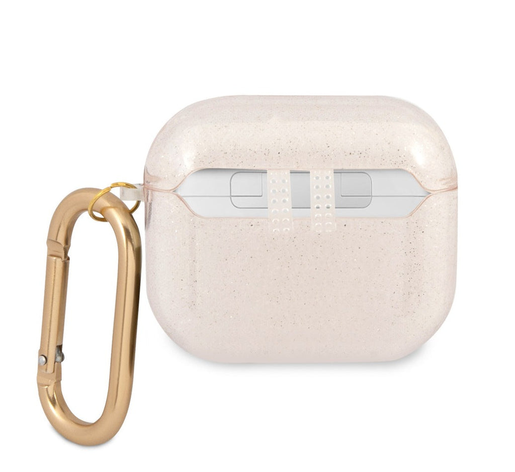 Guess - Airpods 3 - Carcasa  TPU COLORED GLITTER GOLD