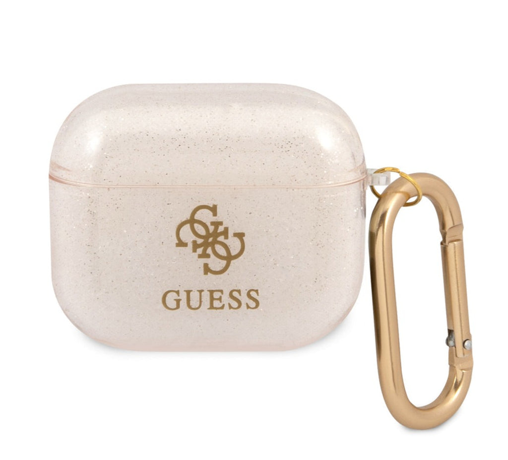Guess - Airpods 3 - Carcasa  TPU COLORED GLITTER GOLD