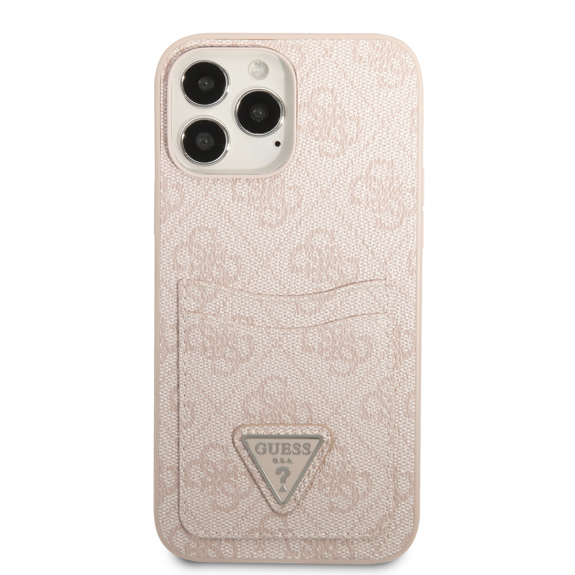 Guess - iPhone 13 Pro Max - Carcasa 4G Double Card Triangle - Pink