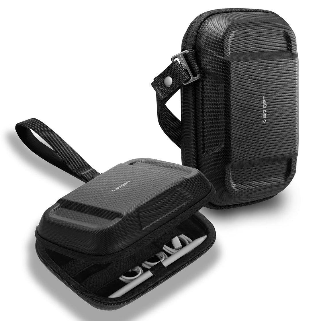 Spigen - Organizador Pouch Rugged Armor Pro Cable - Black