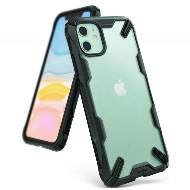 Ringke - iPhone 11 - Carcasa FUSION X MATTE - Color DARK GREEN