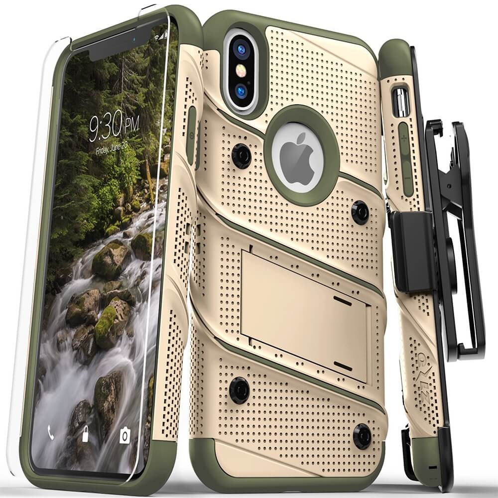 Zizo - iPhone X/XS - Carcasa Bolt - Desert Camo