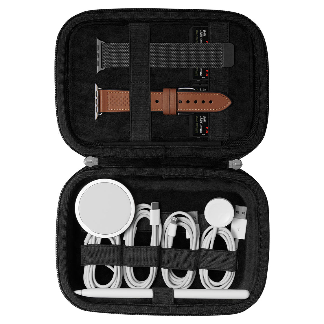 Spigen - Organizador Pouch Rugged Armor Pro Cable - Black