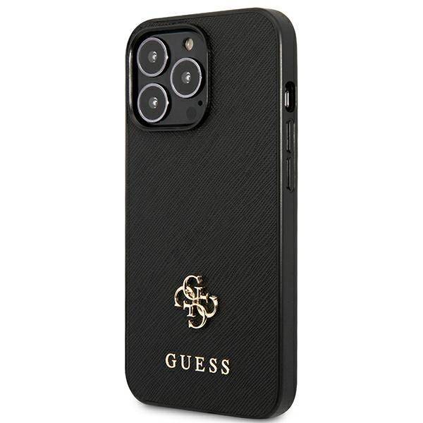 Guess - iPhone 13 Pro Max - Carcasa Saffiano Small 4G - Black