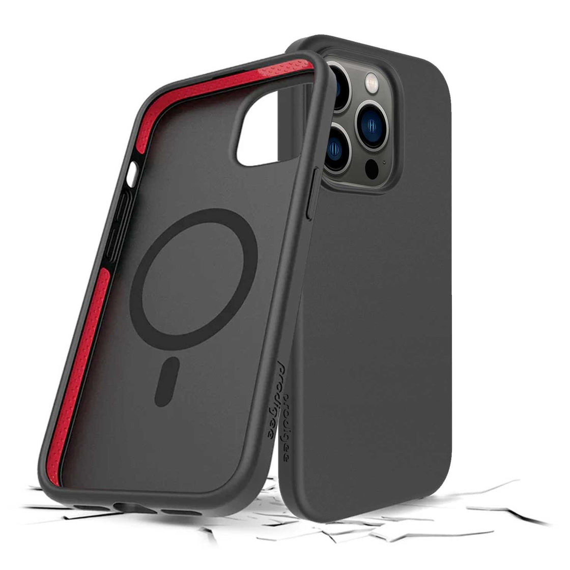 Prodigee - iPhone 14 Pro - Carcasa Safetee Smooth - Black + Mag