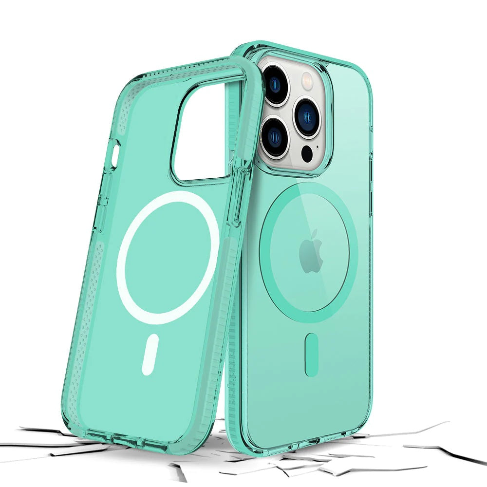 Prodigee - iPhone 14 Pro Max - Carcasa Safetee Neo - Mint + Mag