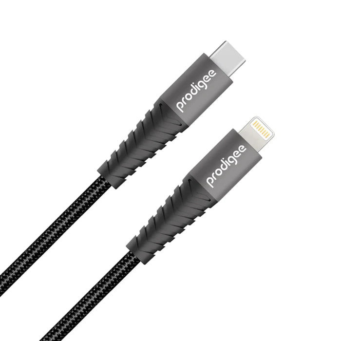 Prodigee - Cable de datos Energee Tipo C a lightning 6ft - Negro