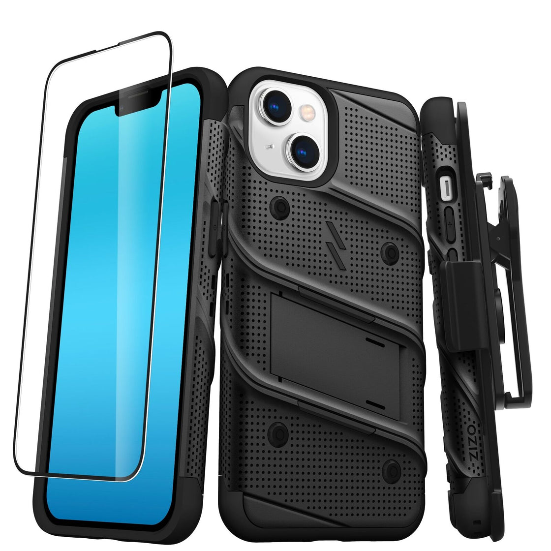 ZIZO - iPhone 14 (6.1) - BOLT Bundle Case - Black
